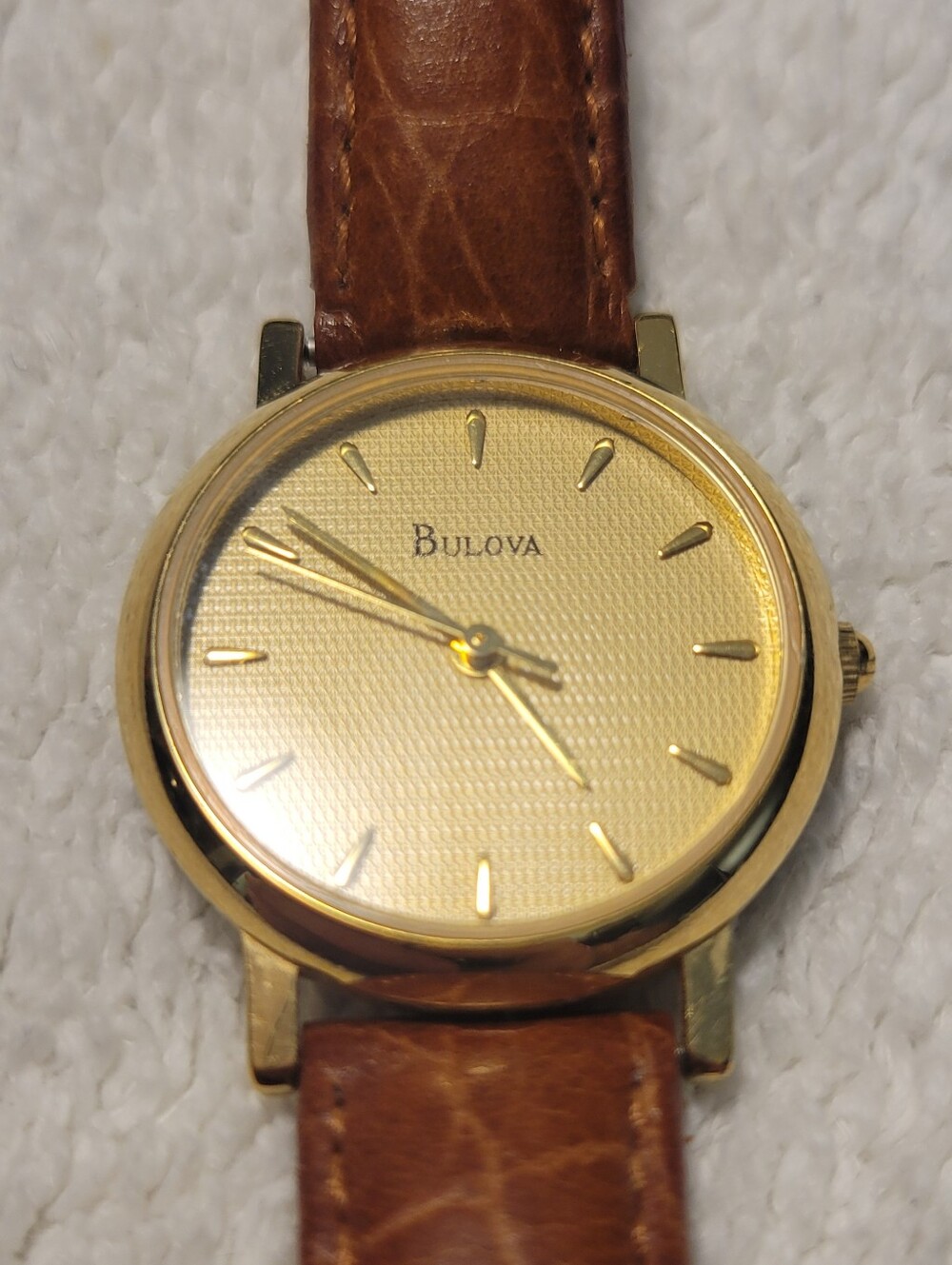 Bulova Men's Quartz Analog Leather Watch - Picture 3 of 10